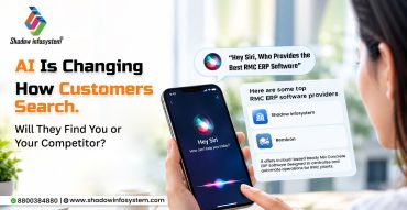 AI-powered search for RMC ERP software showing Shadow Infosystem as a top ready mix concrete ERP software provider